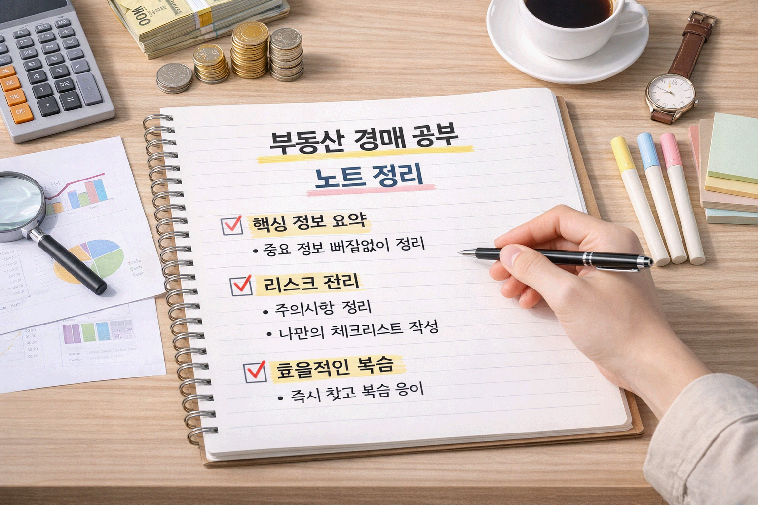 부동산 경매 공부를 하며 노트 정리를 꼭 해야 하는 이유