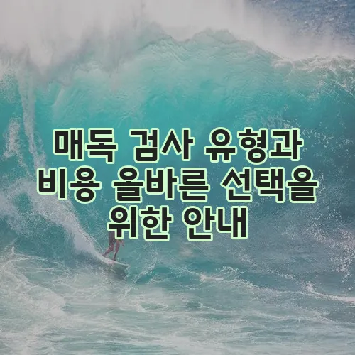 매독 검사 유형과 비용 올바른 선택을 위한 안내