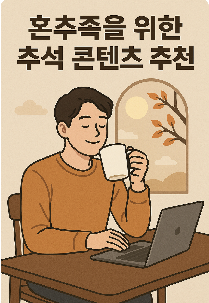 혼추족을 위한 추석 콘텐츠 추천