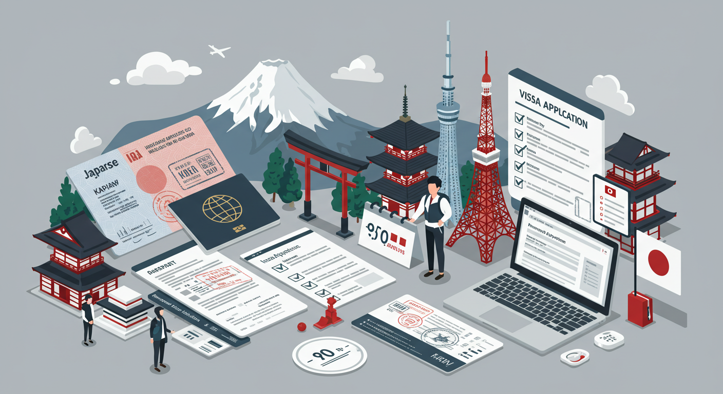 안전한 일본 여행을 위한 무비자 입국부터 비자 신청 절차까지 준비 가이드에 관한 이미지