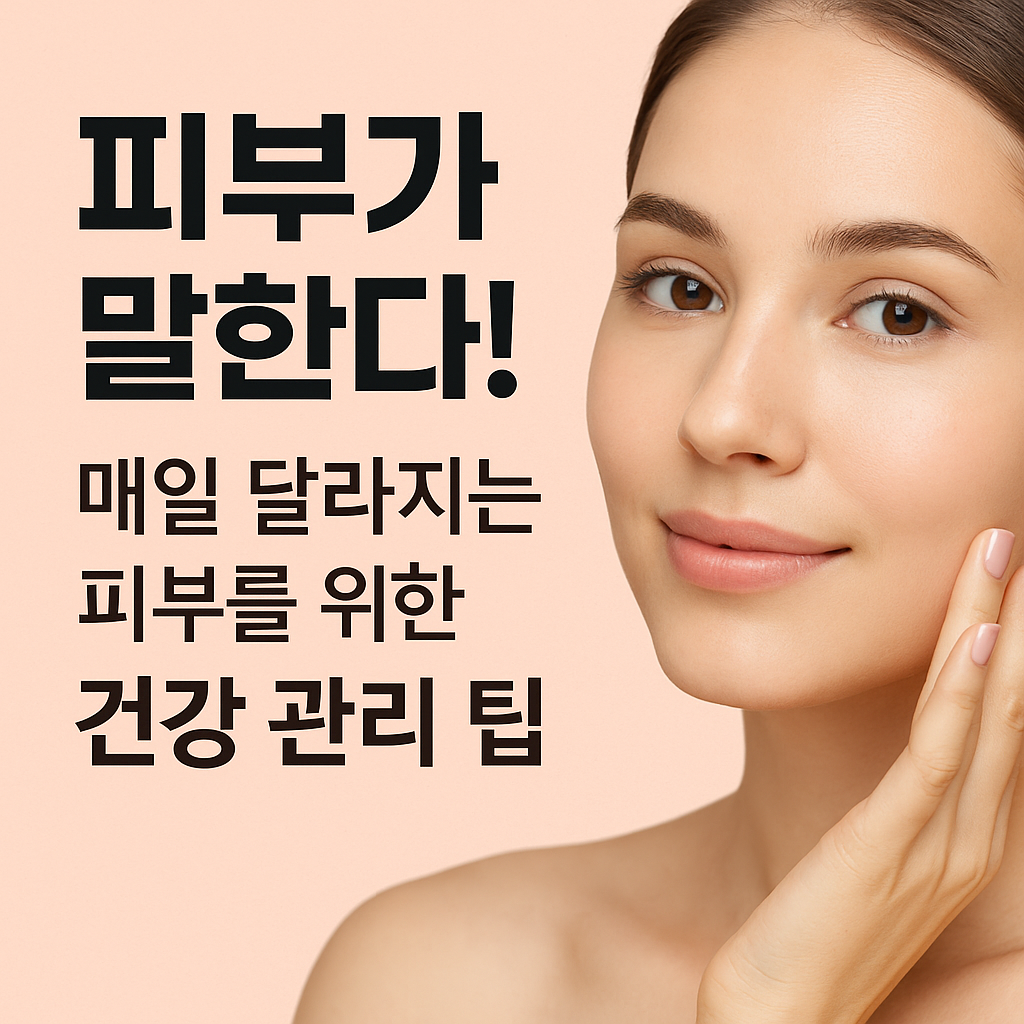 피부가 말한다! 매일 달라지는 피부를 위한 건강 관리 팁