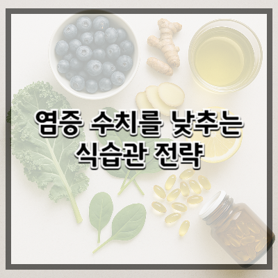 염증 수치를 낮추는 식습관 전략