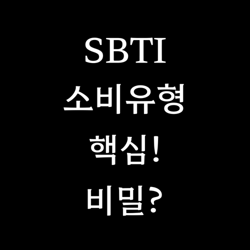 SBTI 소비 유형별 특징과 지출 관..
