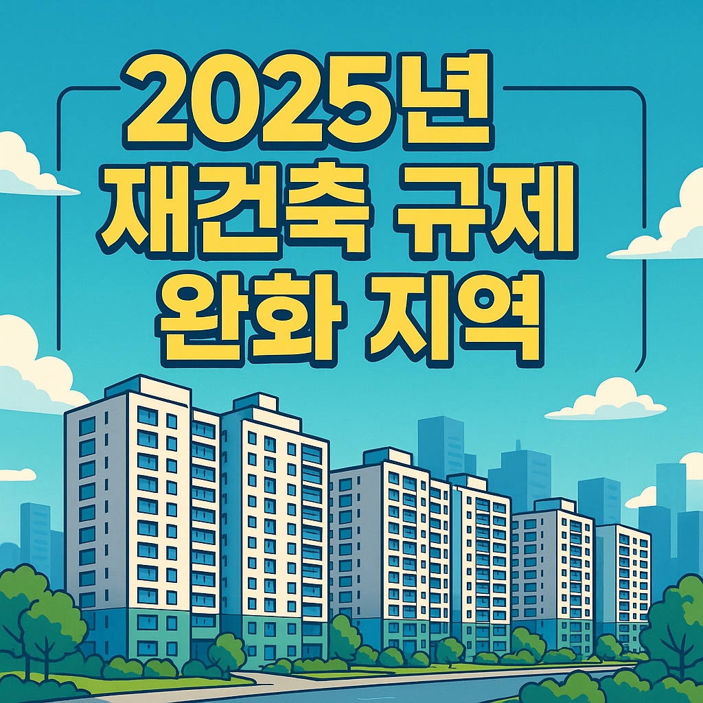 2025년 재건축 규제 완화 지역