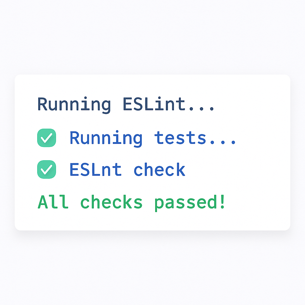Git hooks 실행 결과 터미널 화면