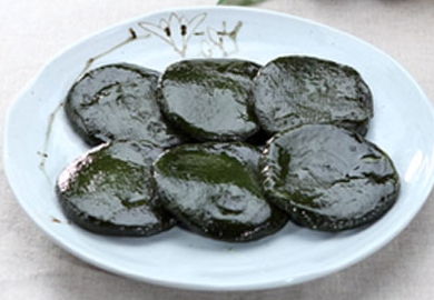 한국의 떡 종류 모시떡