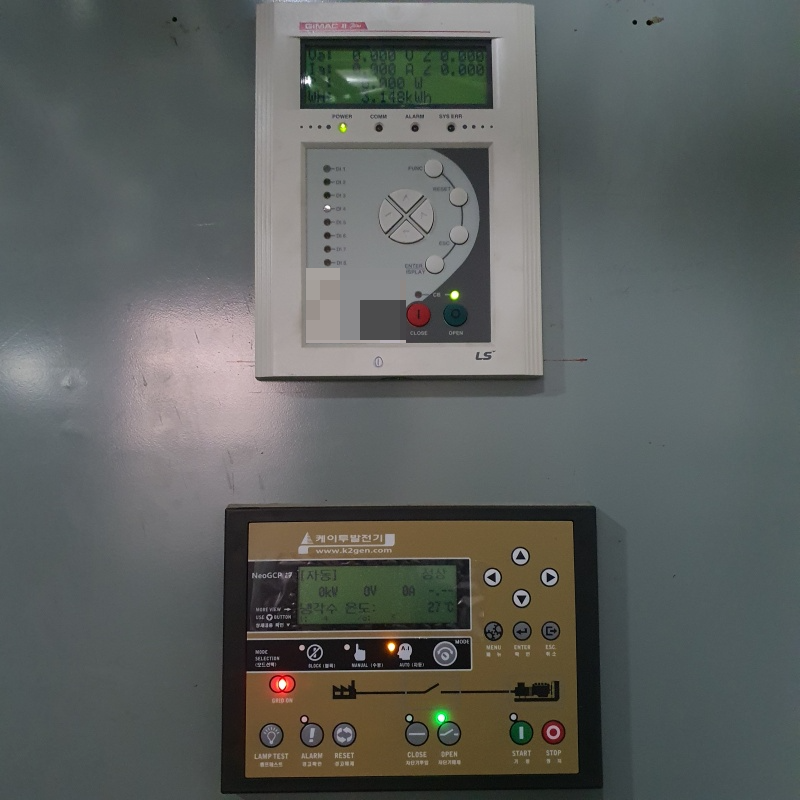 비상발전기-컨트롤판넬