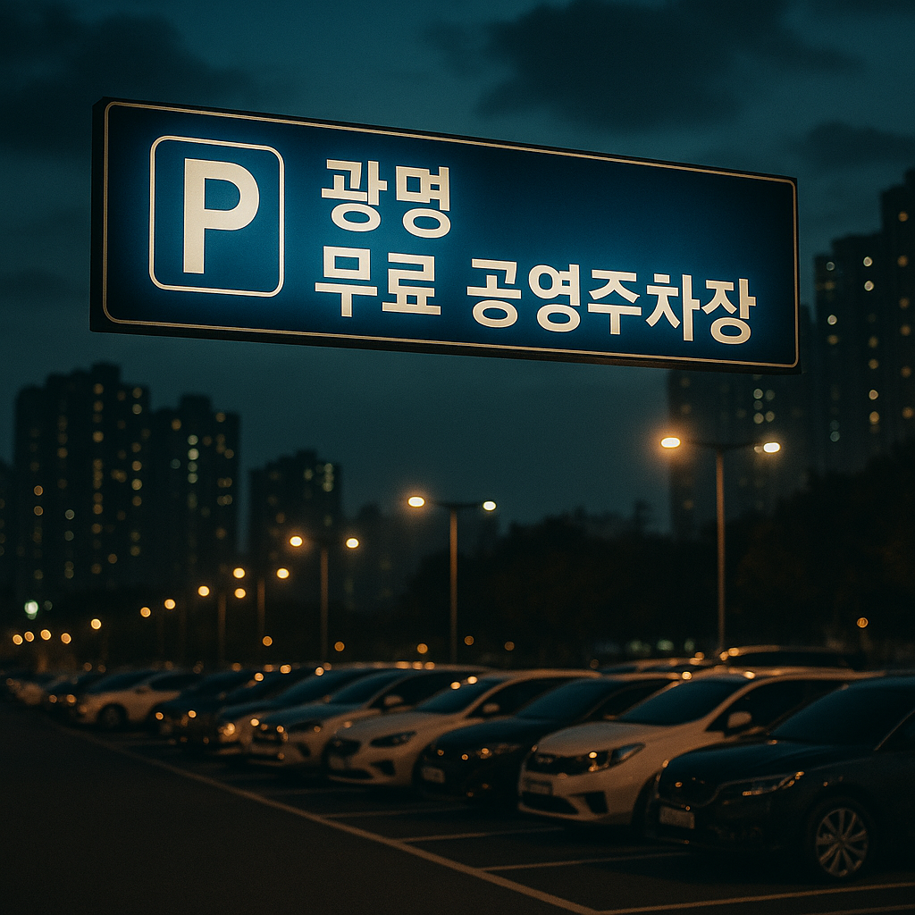 광명시 무료 공영주차장 위치, 운영시간, 실시간 이용 팁까지 한눈에 확인하세요. 시민 주차 스트레스 해소를 위한 핵심 정보 제공!