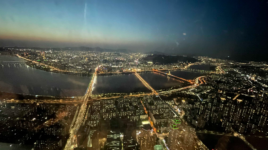 잠실 롯데월드 타워 서울 스카이 야경2