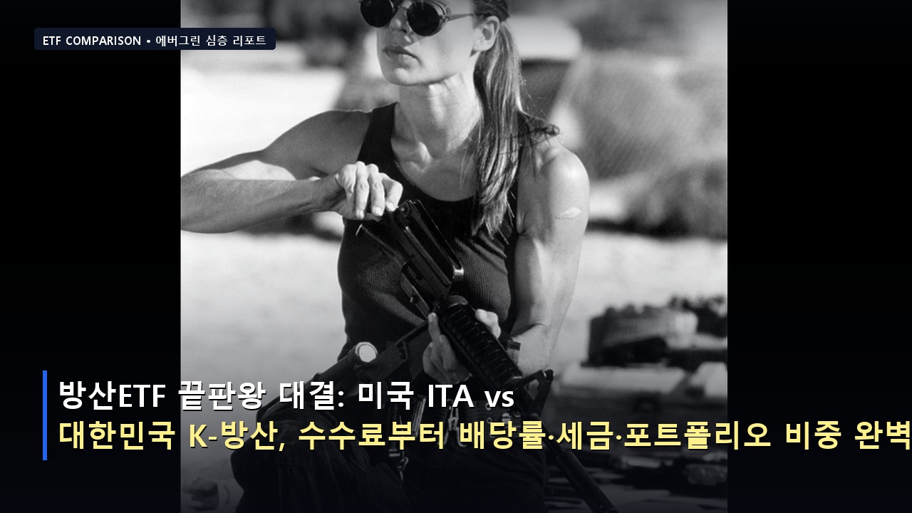 방산ETF 끝판왕 대결: 미국 ITA vs 대한민국 K-방산, 수수료부터 배당률·세금·포트폴리오 비중 완벽 분석