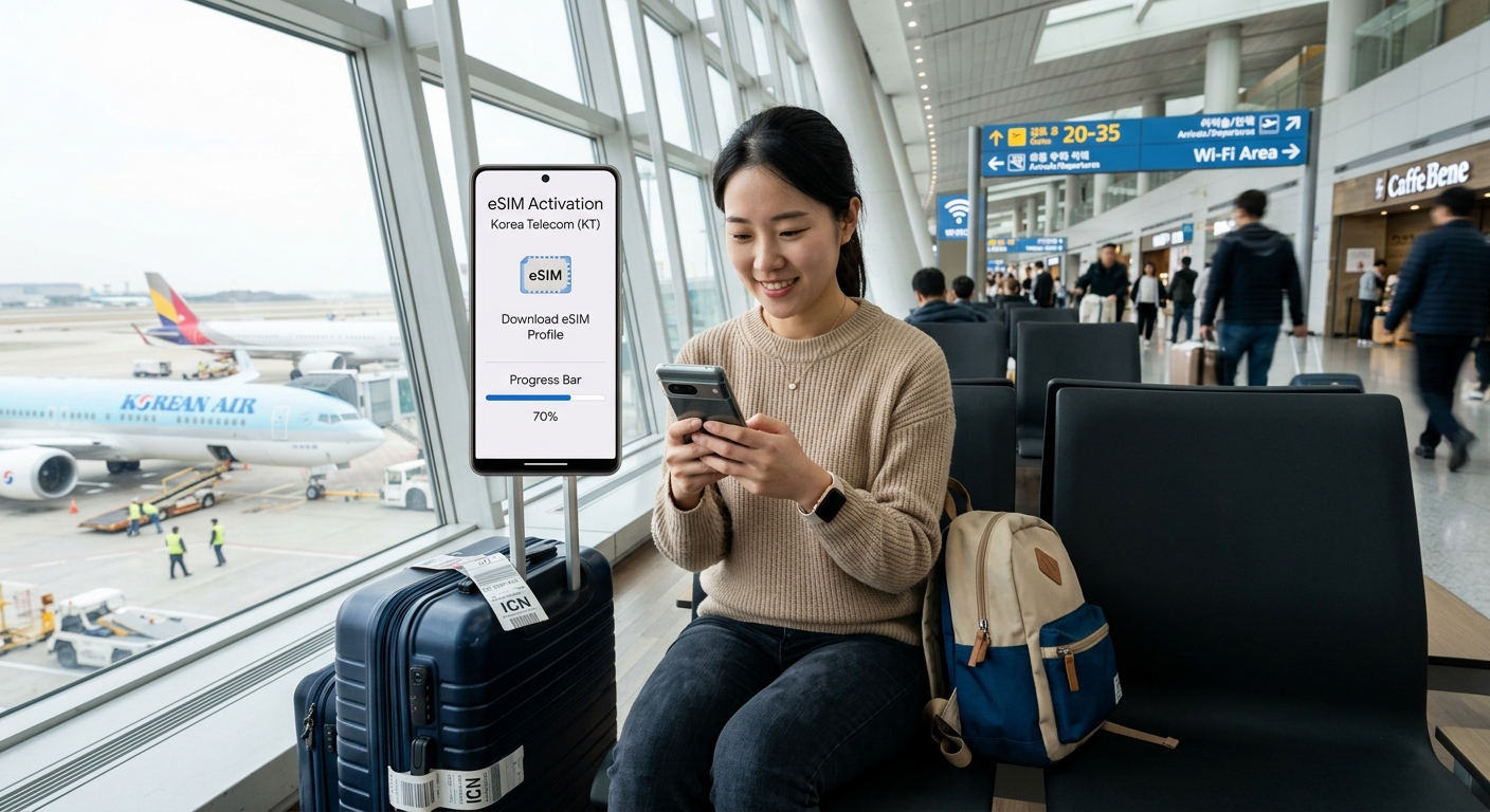 물리적 유심 없이 간편하게 연결되는 eSIM으로 스마트한 여행을 시작하세요.