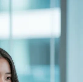 쌍꺼풀 수술 이미지 - 쌍꺼풀 수술 상담을 받고 있는 사람