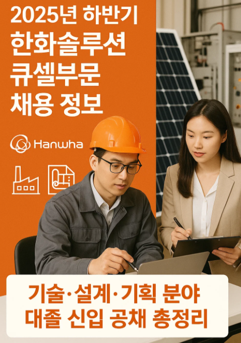 2025년 하반기 한화솔루션 큐셀부문 채용 정보