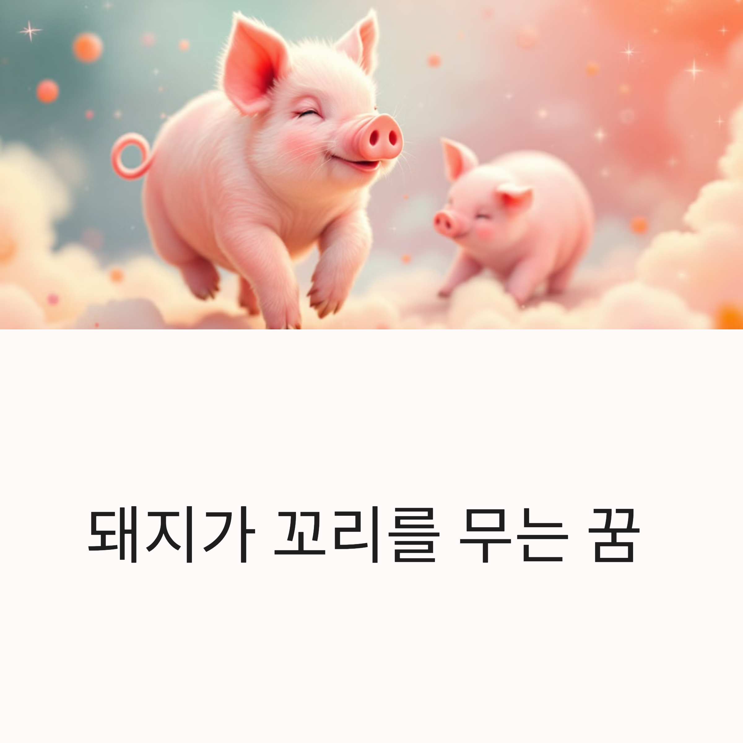 돼지가 꼬리를 무는 꿈
