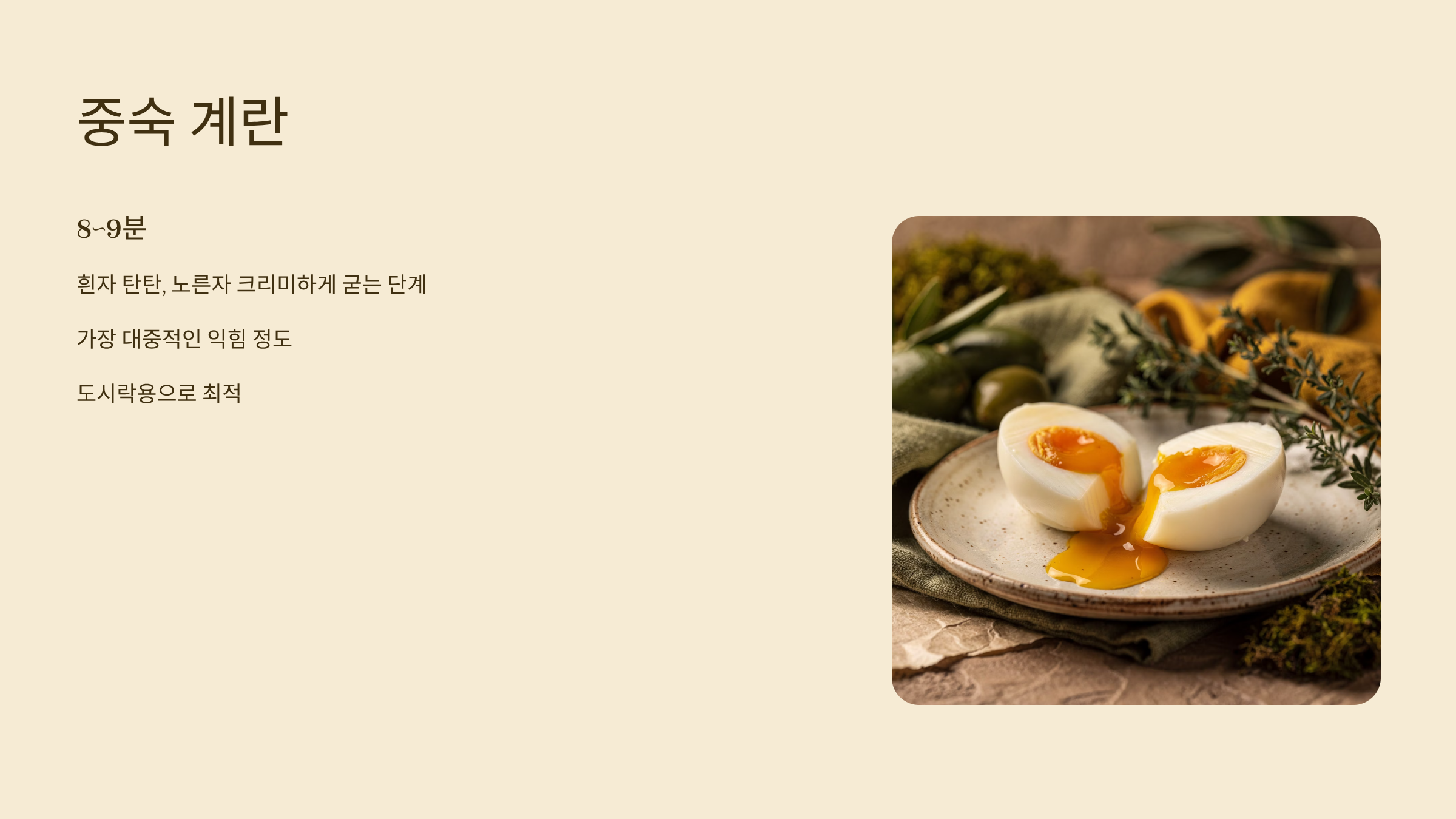 계란 삶는 시간 중숙