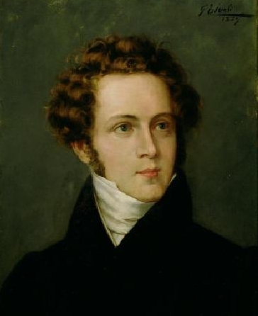 오페라 작곡가 빈첸초 벨리니의 초상화