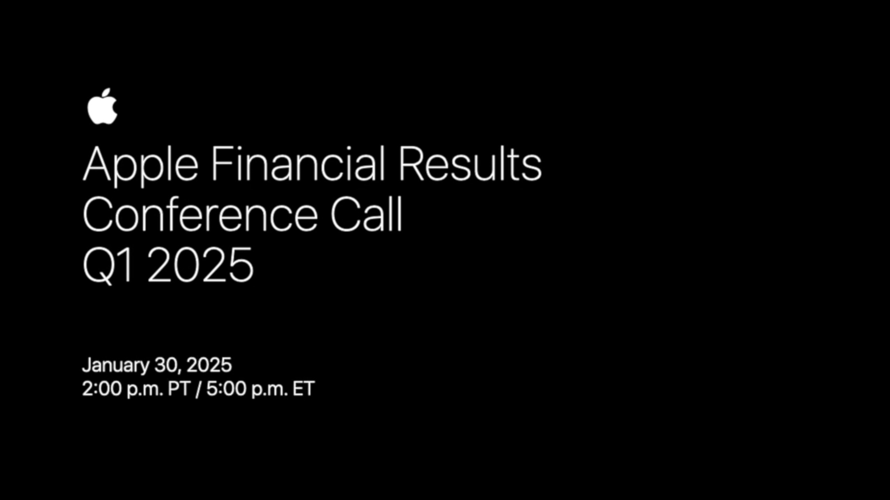 2025년 1월 30일에 진행된 1분기 실적 발표