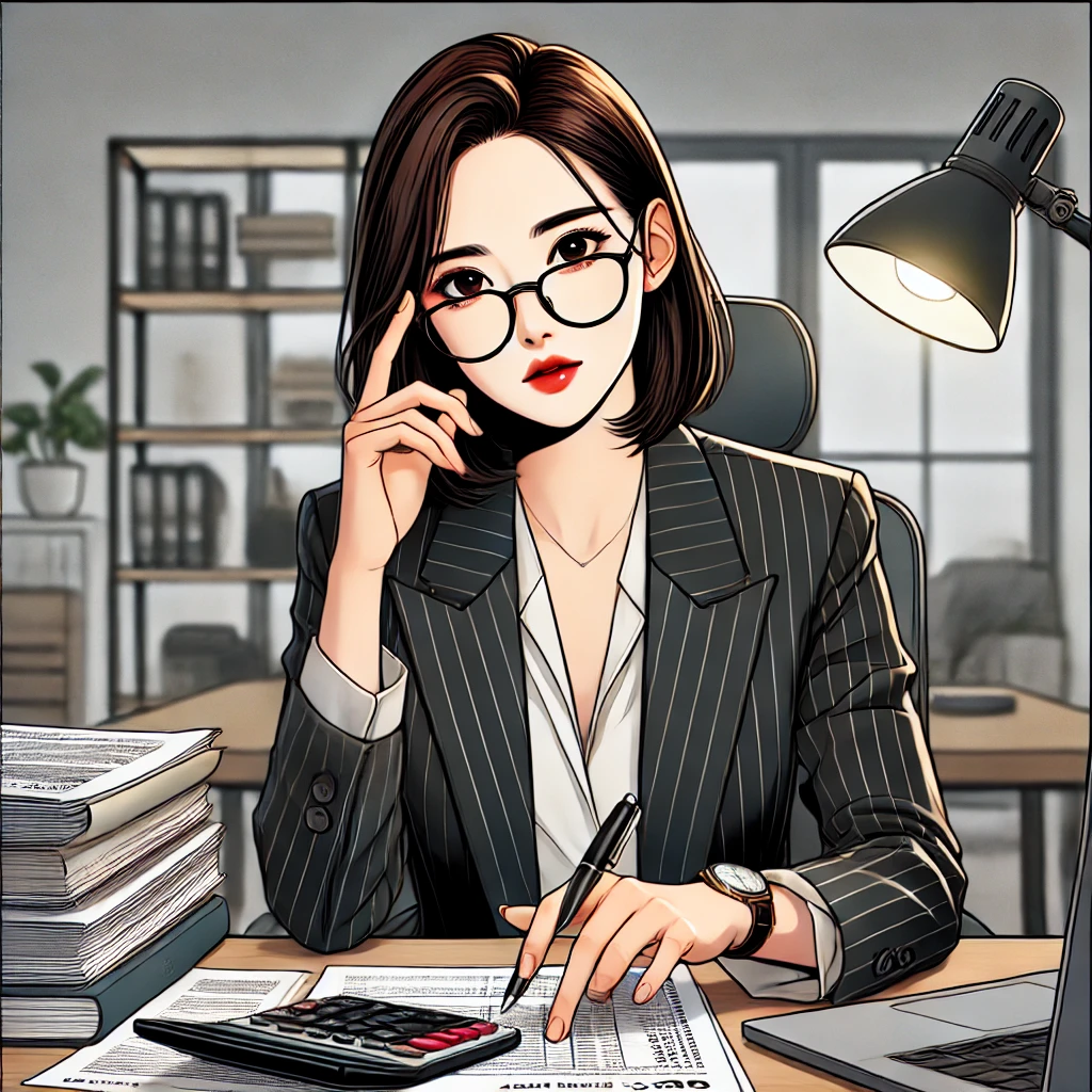 1가구2주택 세금 계산하는 모습