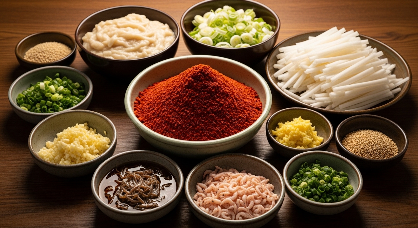 김장김치 20kg 양념 비율