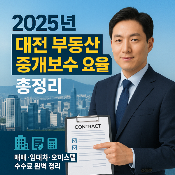 대전 중개보수 요율표 썸네일 이미지입니다.