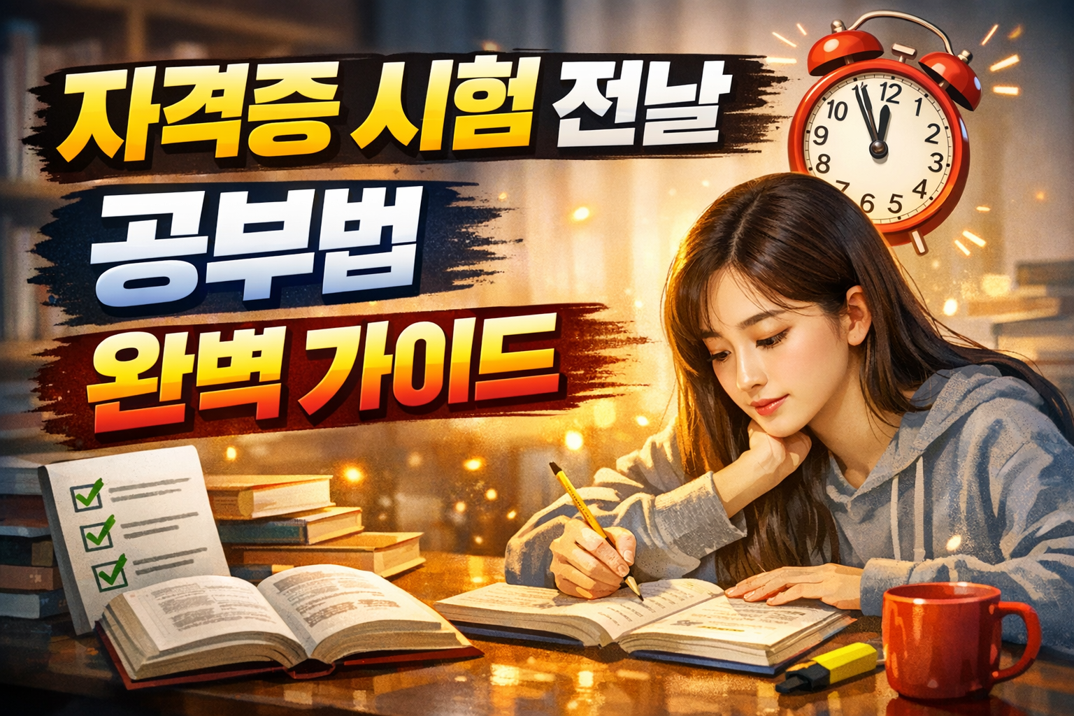 자격증 시험 전날 공부법