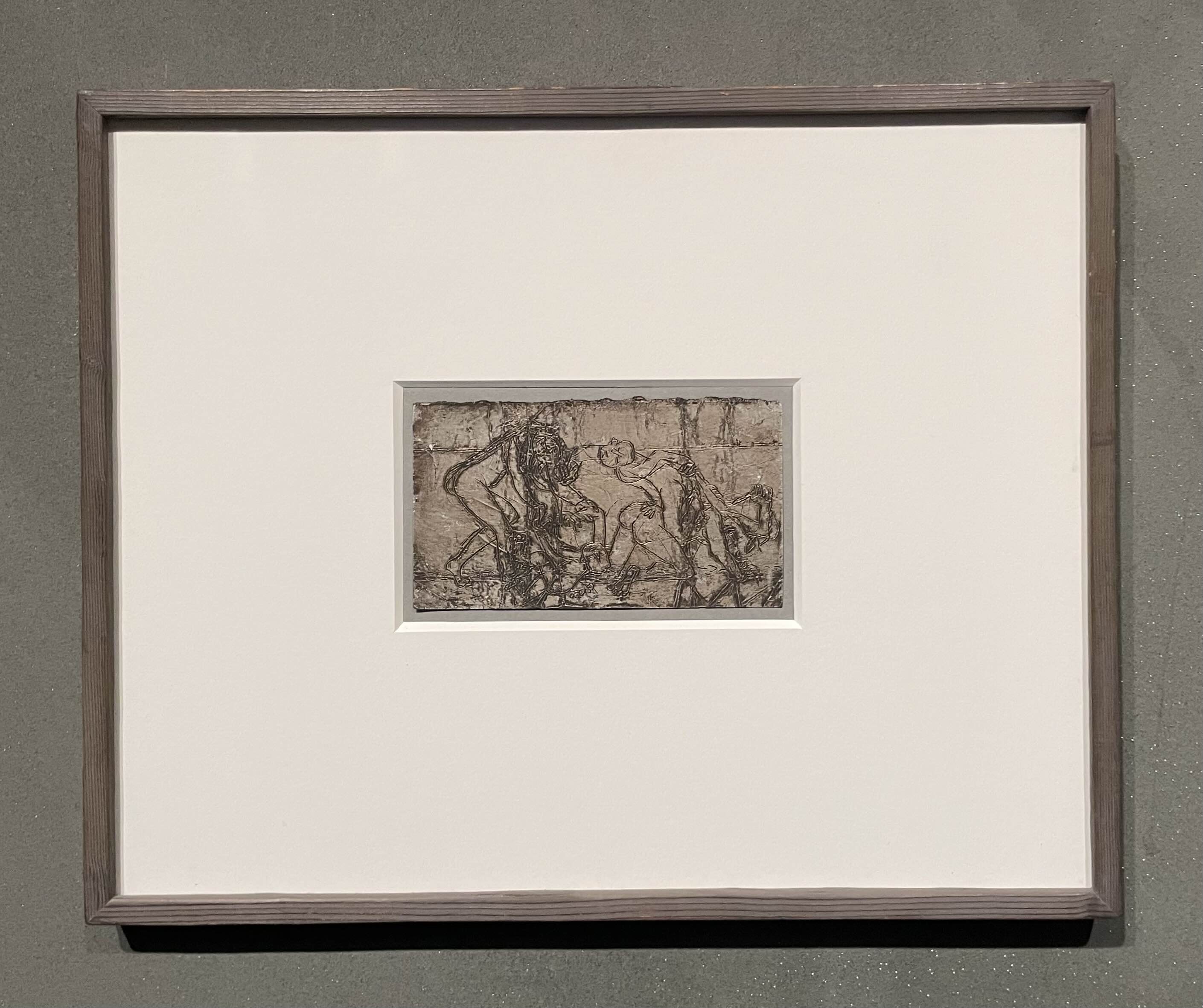 이중섭-가족 (1953, 은지에 새김)