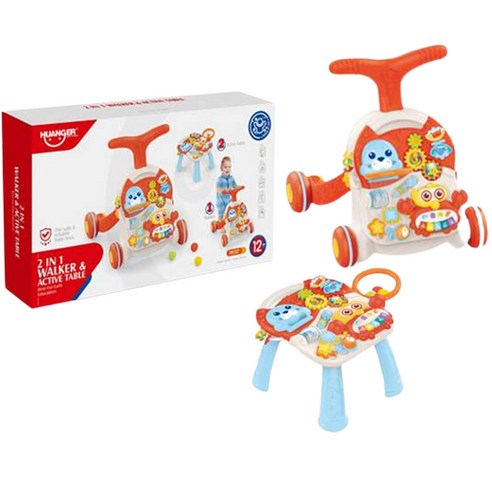 하늘썬별 2 in 1 해피 걸음마 에듀 테이블