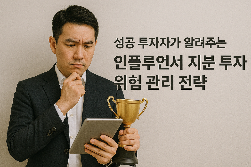 성공 투자자가 알려주는 인플루언서 지분 투자 위험 관리 전략