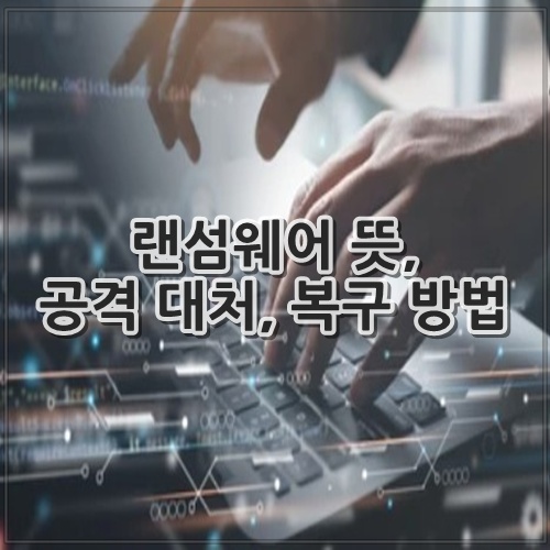 랜섬웨어 뜻, 공격 대처, 복구 방법