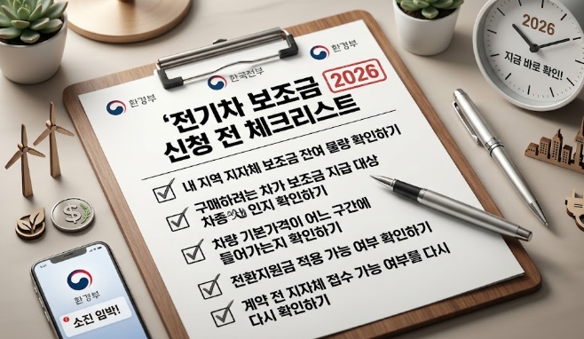 전기차 보조금 2026 조회방법 등 총정리