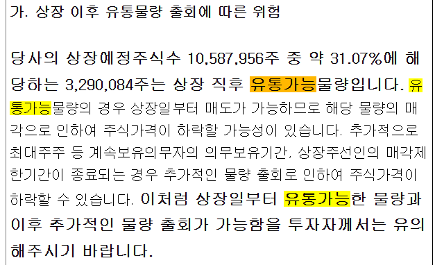 에스투더블유-상장일-유통물량