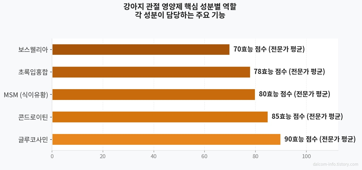 관절 영양제 핵심 성분 비교