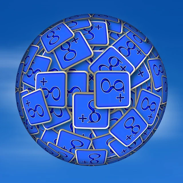 대체 텍스트 (Alt Text)
> 구글 계정 아이콘들이 지구 모양으로 배열된 추상적인 디지털 아트 이미지