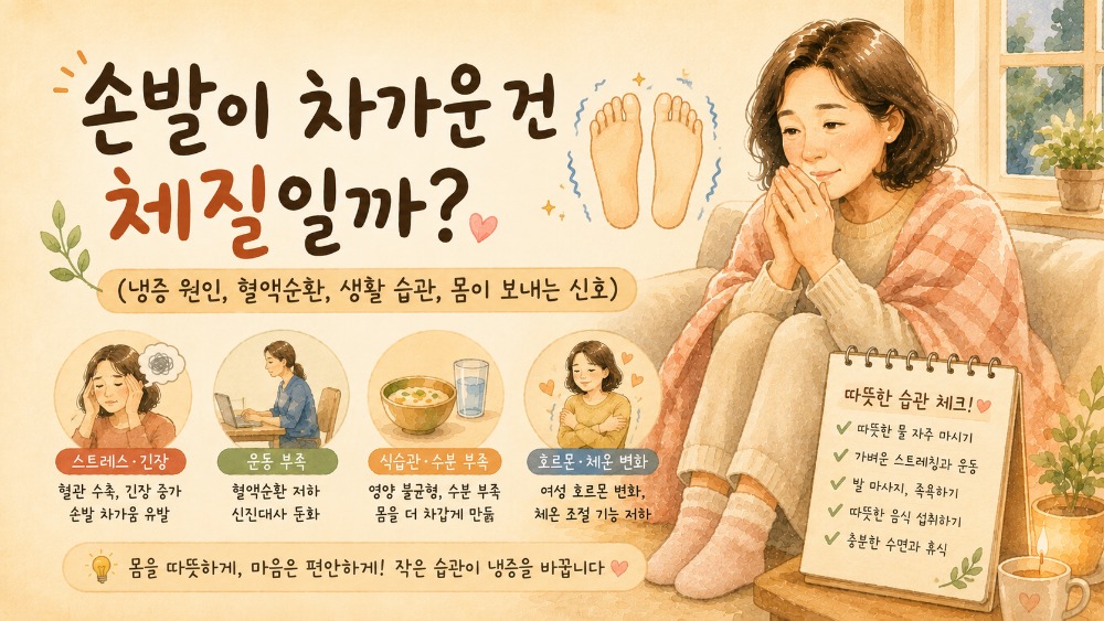 손발 차가운 원인과 대응 방법