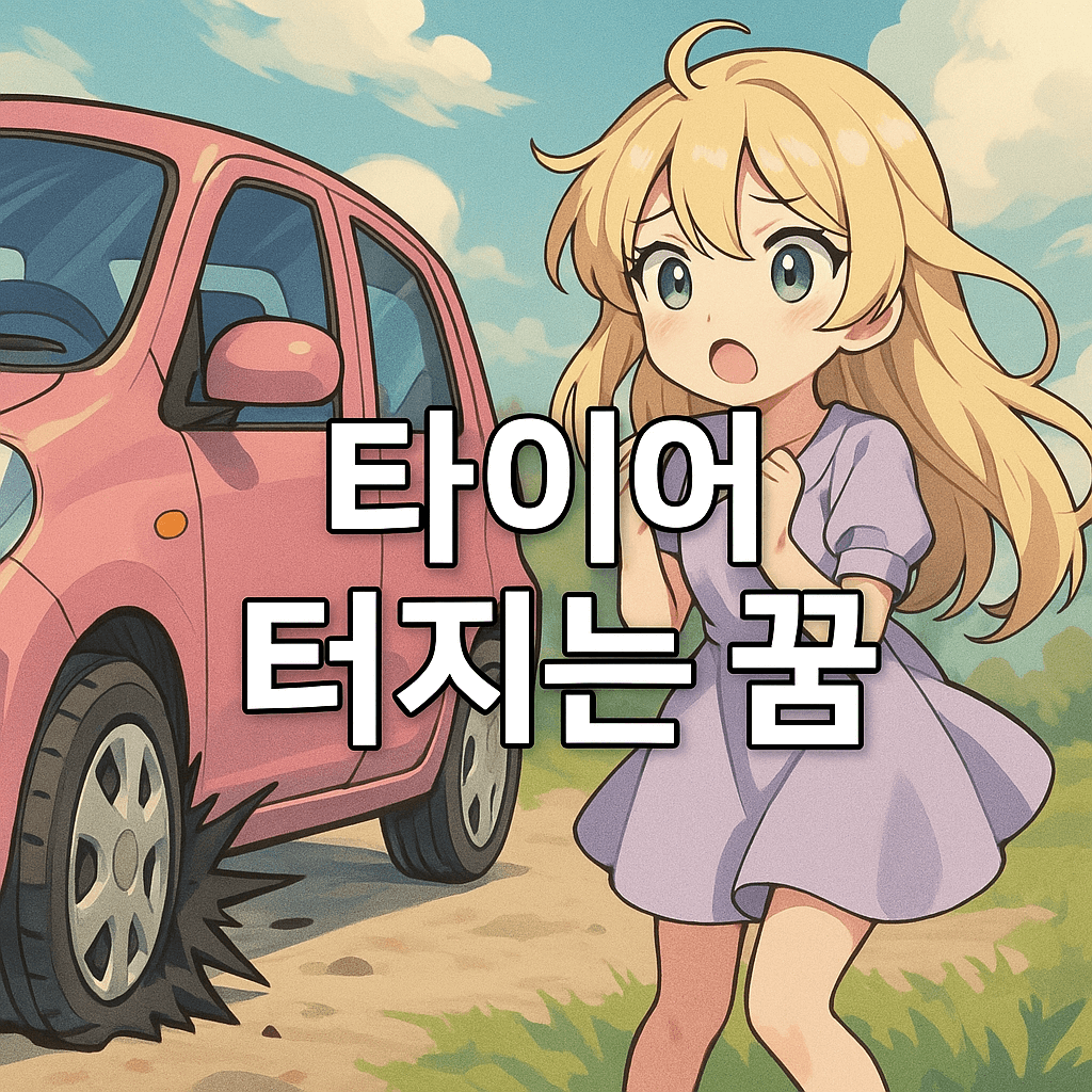 타이어 터지는 꿈