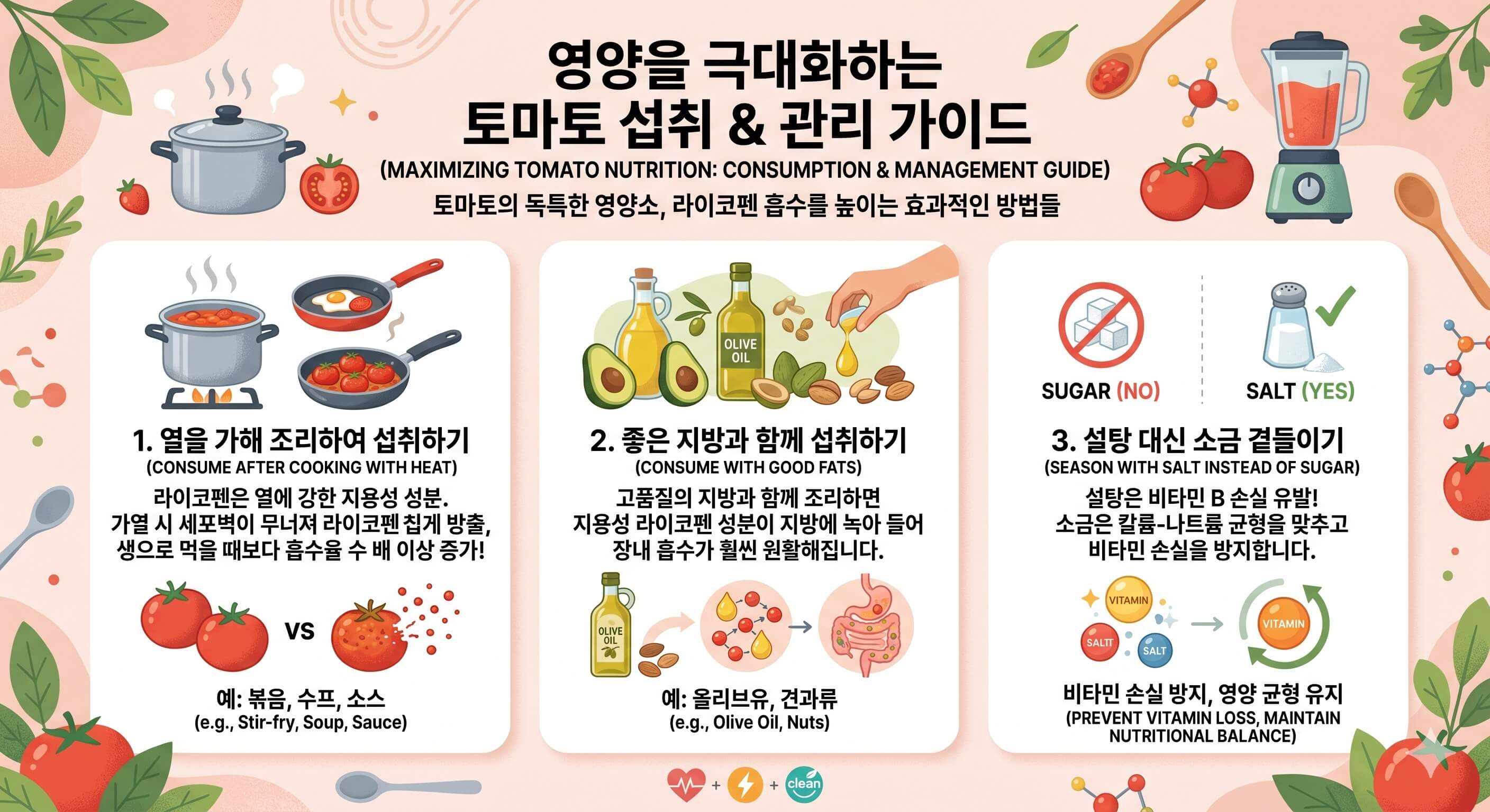 영양을 극대화 하는 토마토 섭취법