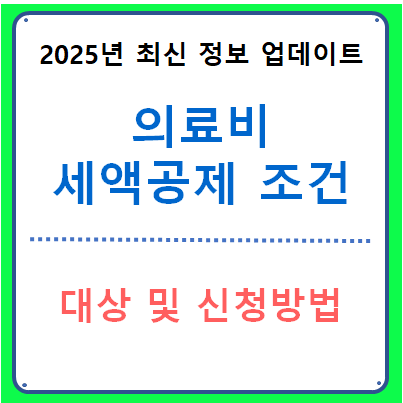 의료비 세액공제 조건