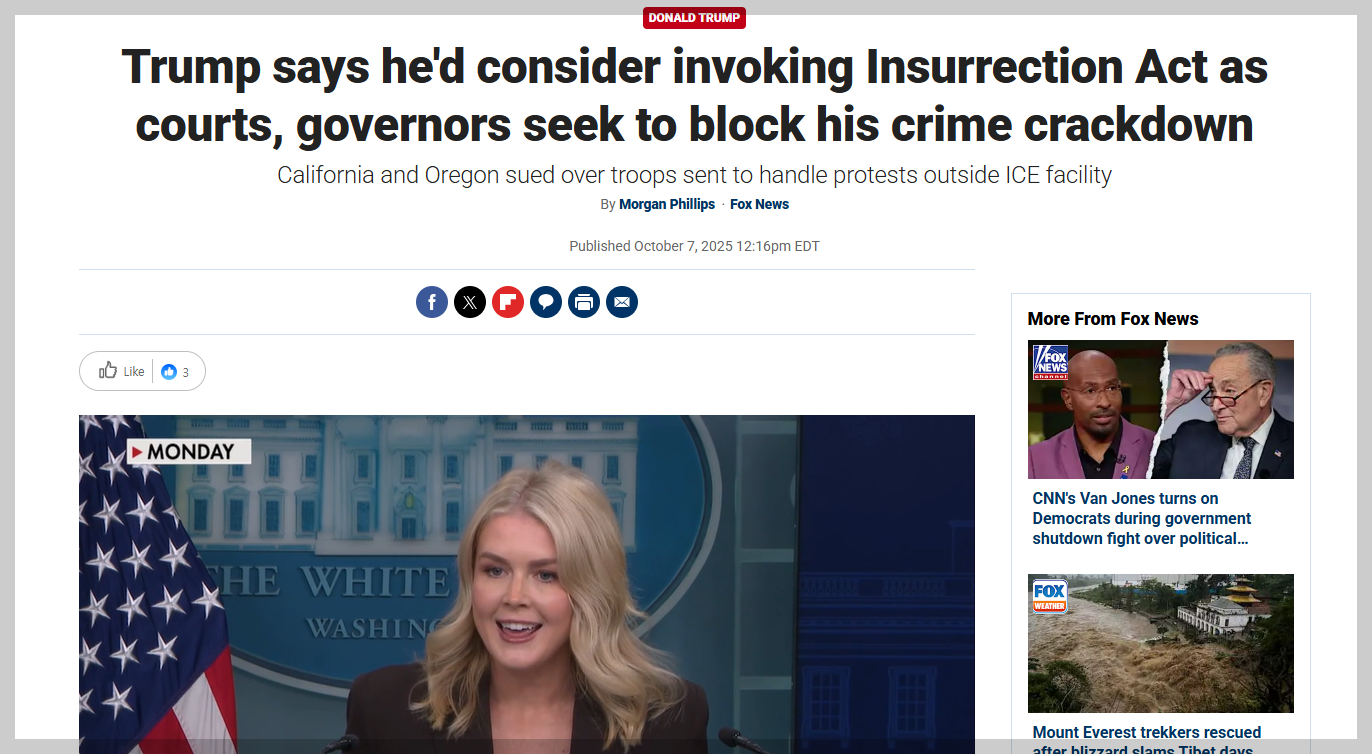 What is the U.S. Insurrection Act? Trump mentions the Insurrection Act and the president&rsquo;s authority to deploy the military (meaning of &ldquo;Insurrection,&rdquo; significance of the Insurrection Act, examples of its use, background of Trump&rsquo;s mention, future outlook, U.S. Civil Disturbance Law, U.S. Insurrection Law, what is the Insurrection Act)
