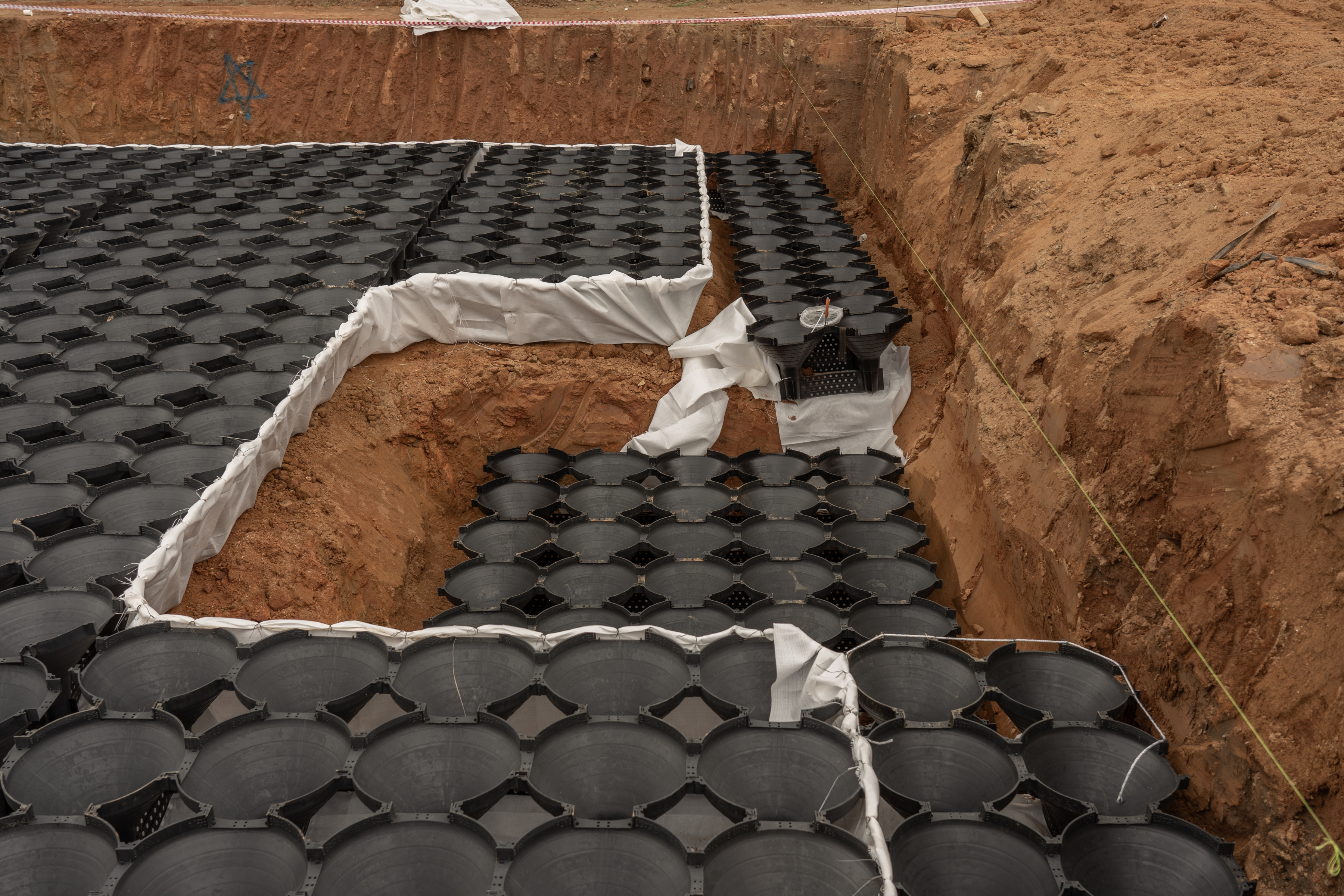 바닥 팽이기초 공법