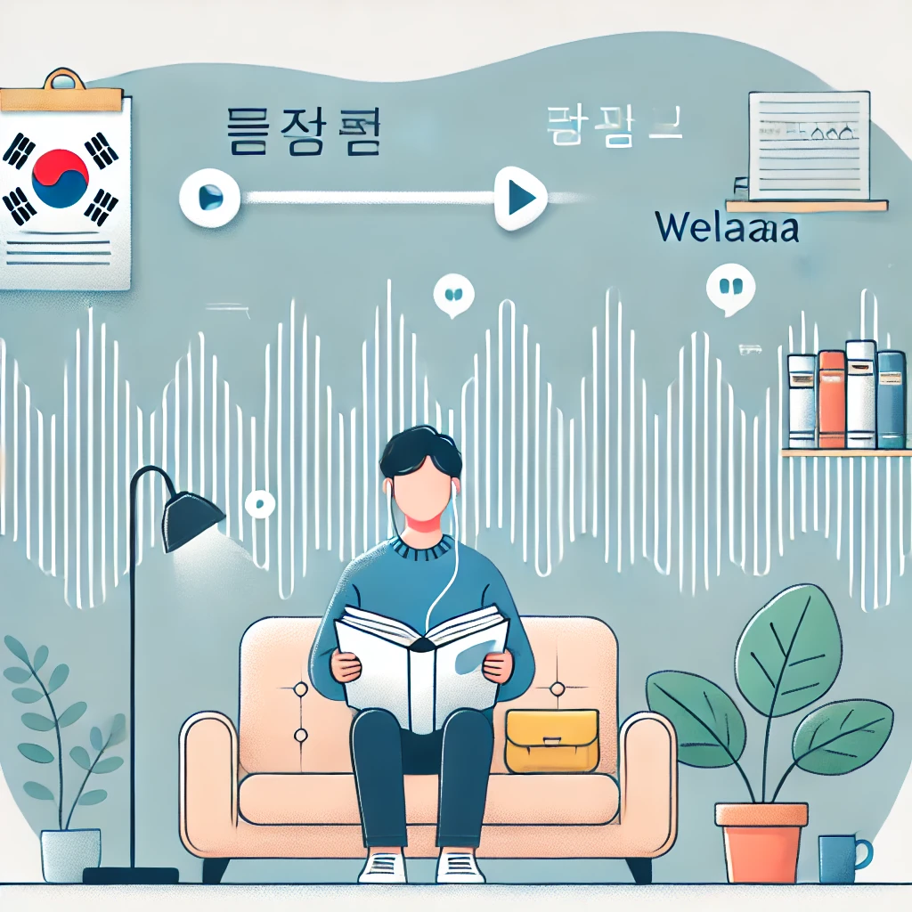 오디오 독서앱 관련 이미지_image generated by DALL E