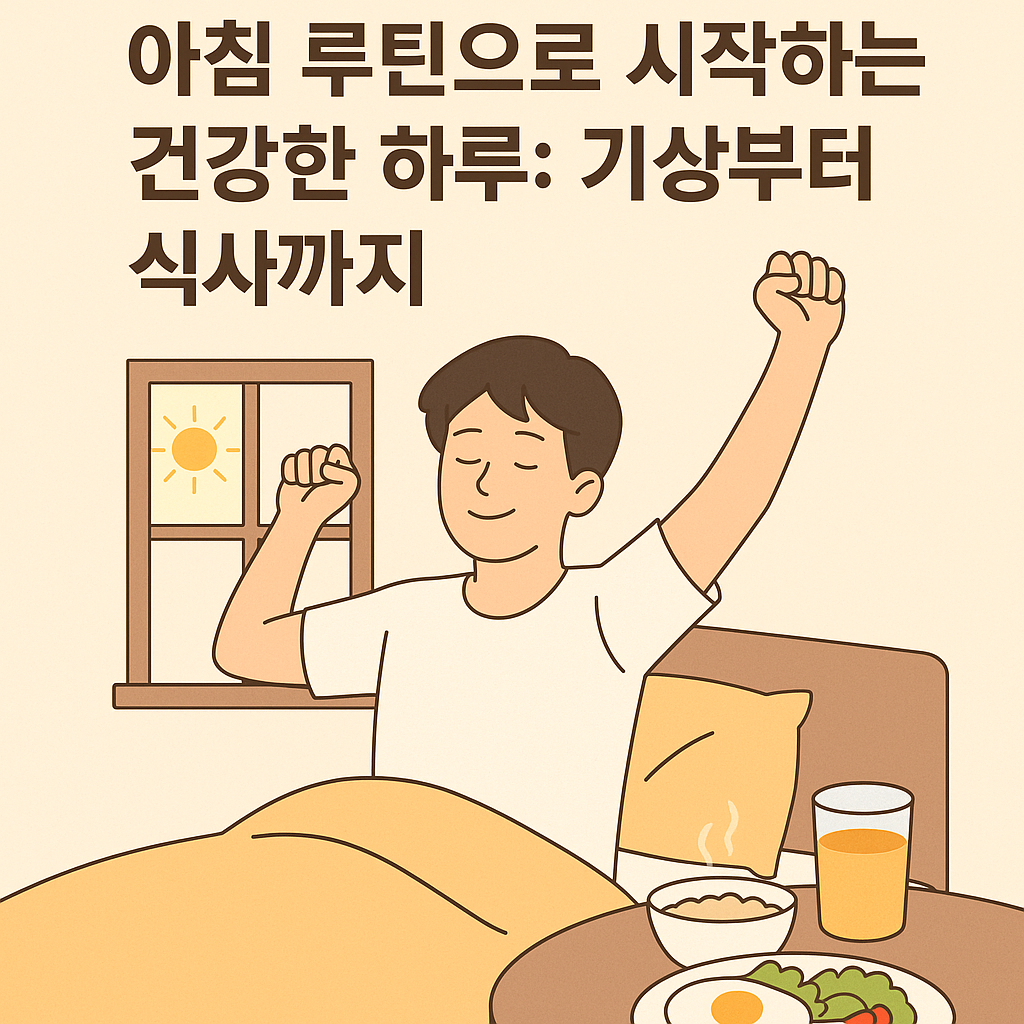 아침 루틴으로 시작하는 건강한 하루: 기상부터 식사까지