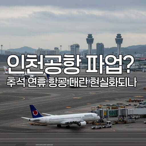 인천공항 ‘대규모 혼잡’ 예고! 노조 파업과 함께 역대급 인파 몰린다