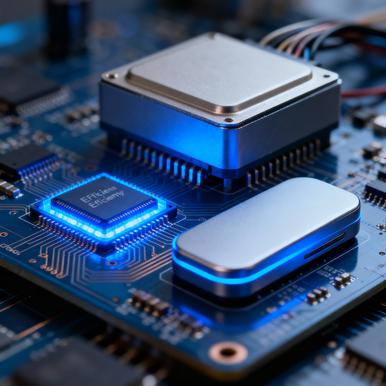 작은 AI 모델이 효율성을 극대화하는 개념 이미지