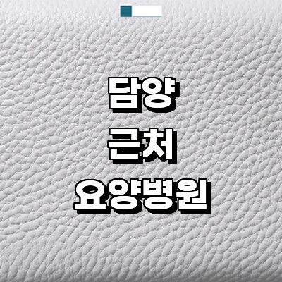 담양군 요양병원