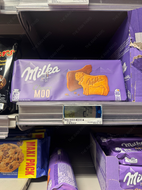 파리 마트에서 판매하는 밀카 초코 무 (Milka Choco Moo)