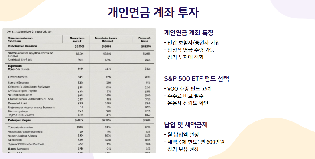 개인연금 계좌 투자 방법