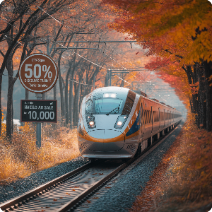 코레일 가을여행 관광열차 50%할인 + 내일로패스 1만원 할인 이미지