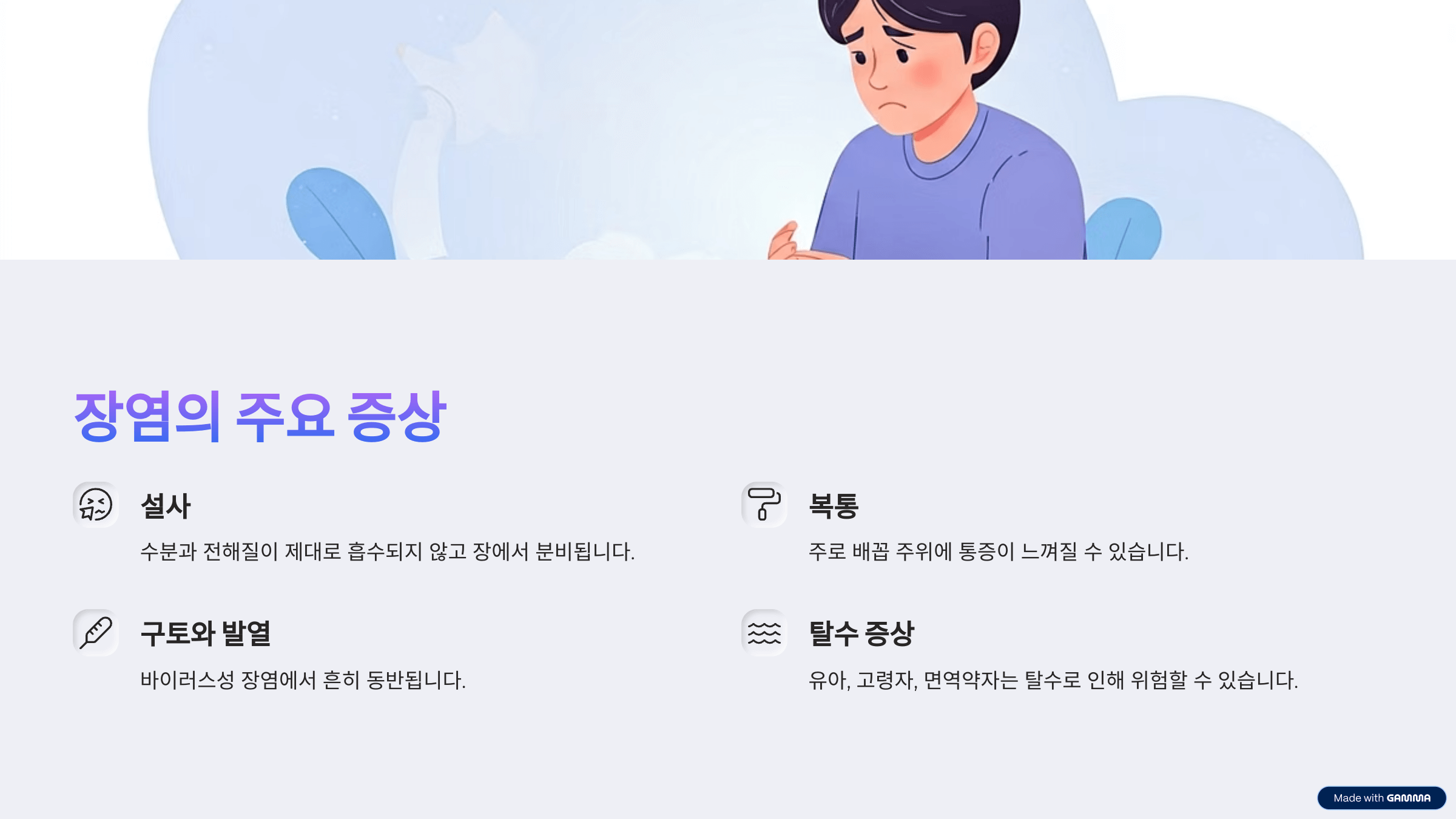 장염 증상