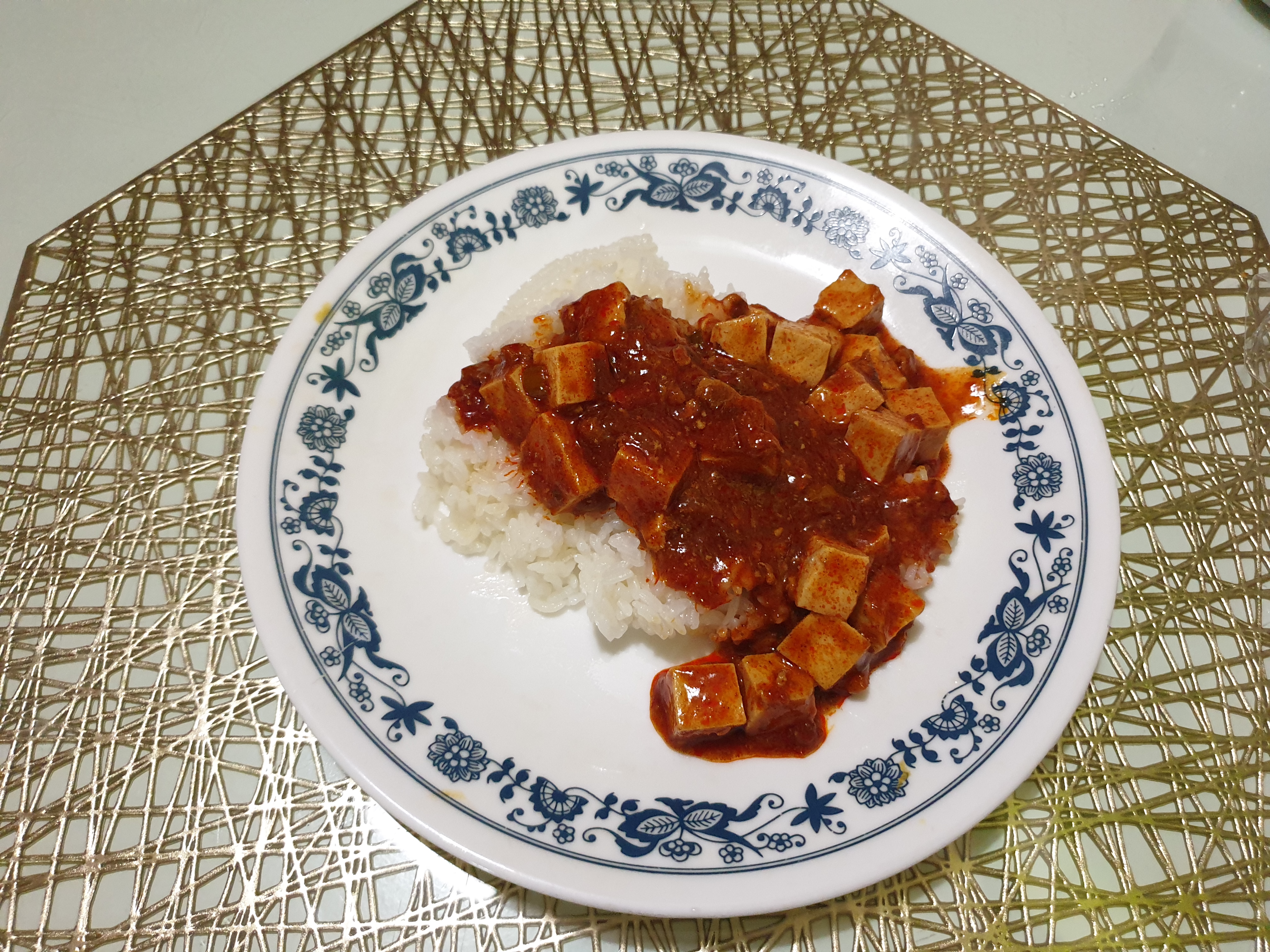 마파두부 요리 완성