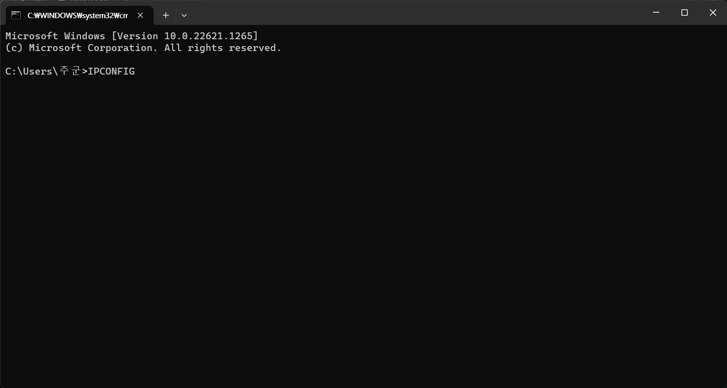 ipconfig